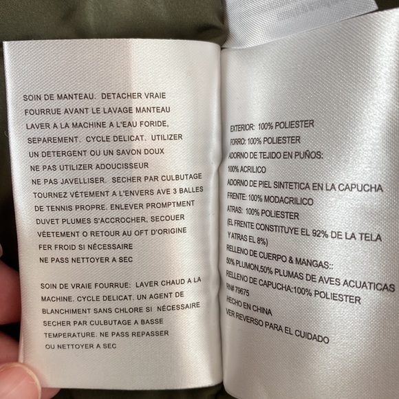 Michael Kors Down filled Parka. Dark grey size M. NWT - Picture 7 of 14